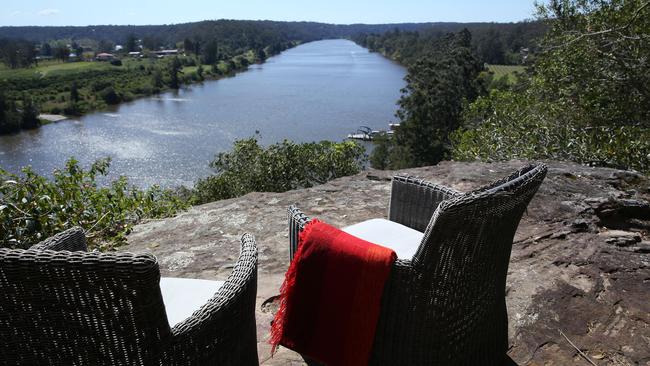 Martin Boetz bought the Sackville property in 2011, largely on the strength of this spectacular view along the Hawkesbury River. Picture: Britta Campion