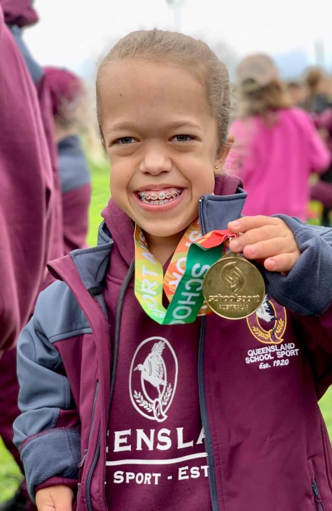 Mia Kertesz at the Australian School Championships bringing home gold for Queensland.