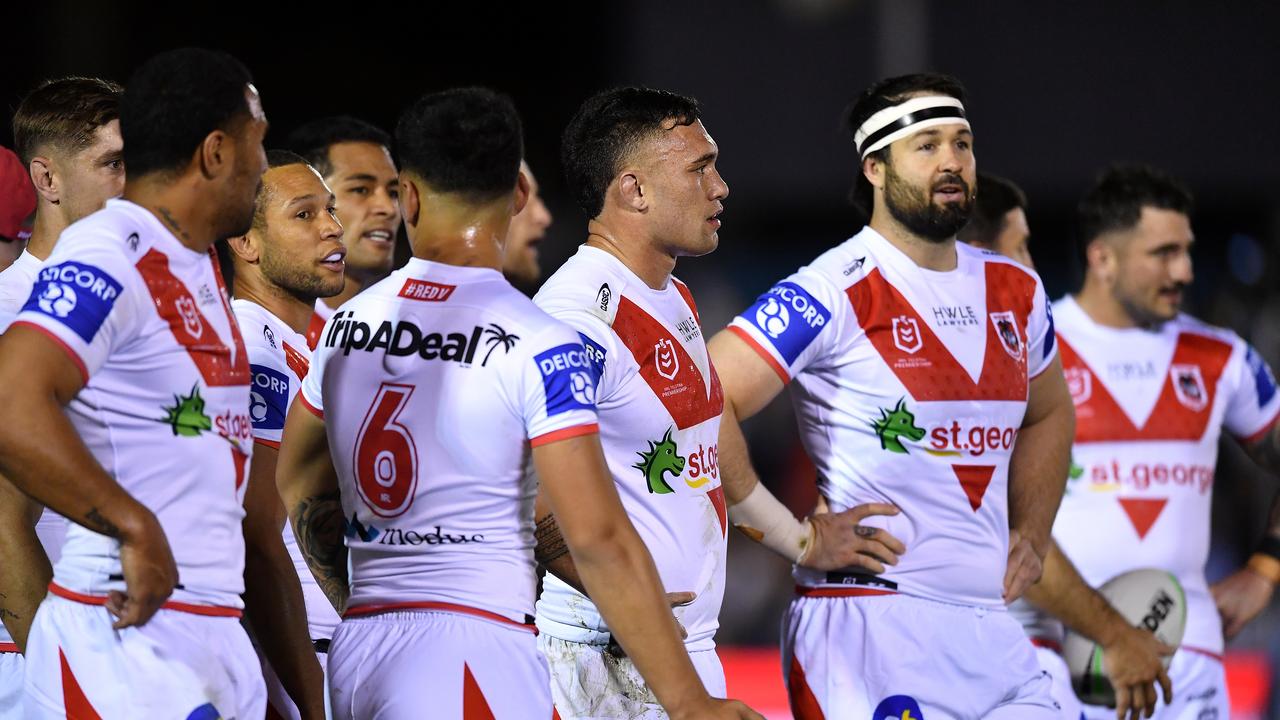 NRL 2022 RD21 Cronulla-Sutherland Sharks v St. George Illawarra Dragons - Dejection. Picture: NRL Photos