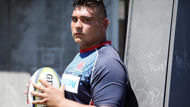 Rookie prop David Lolohea is making a big impression with the Waratahs.