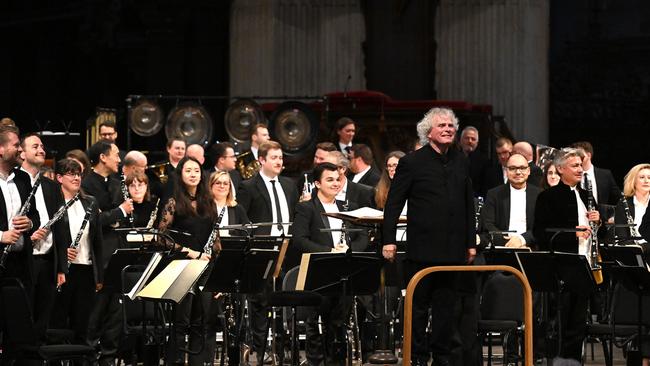 Sir Simon Rattle and the London Symphony Orchestra is Brisbane bound. Picture: Mark Allan