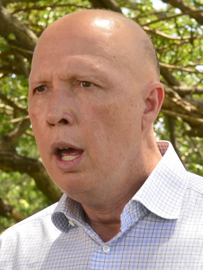 Opposition Leader Peter Dutton. Picture: Daniel Shirkie