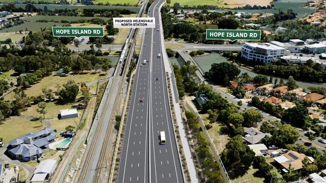 Artist impression of Coomera Connector at Coomera. Picture: TMR