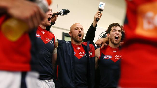 Melbourne's Nathan Jones will miss four to six weeks. Picture: Michael Klein