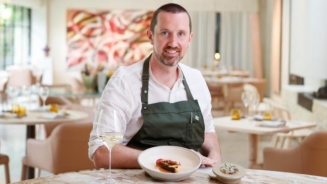 Executive chef Jacob Davey at the new Bird in Hand restaurant in Woodside. Picture Matt Turner