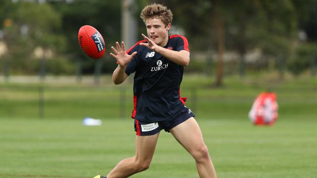 Kade Chandler in action during Demons training on Wednesday, November 28. Picture: Robert Cianflone/Getty Images