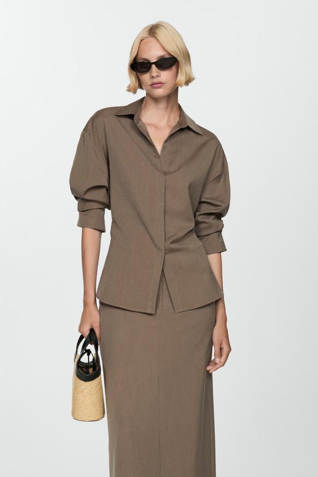 MNG concealed button shirtShop now for $109.95