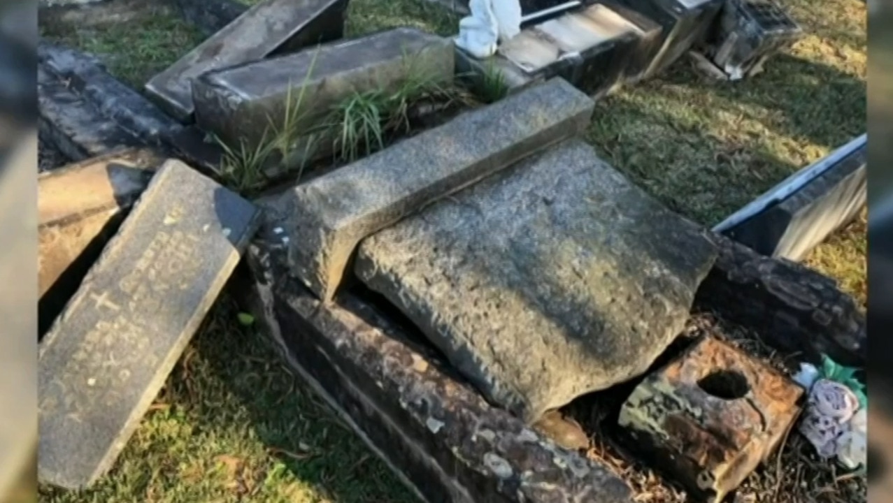 Graves At Northern Memorial Park, Melbourne Vandalised Again | News.com ...