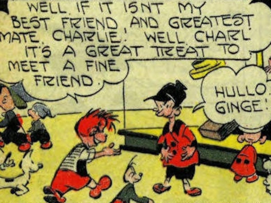 Comic strip depicting Bancks’ mate Charlie Somerville. Picture: Hornsby Shire Council