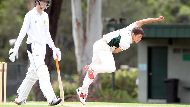 Cameron Bukowski is both a First XI player for his school, Villanova, but also an outstanding league dummy half and rugby inside back. Picture by Richard Gosling