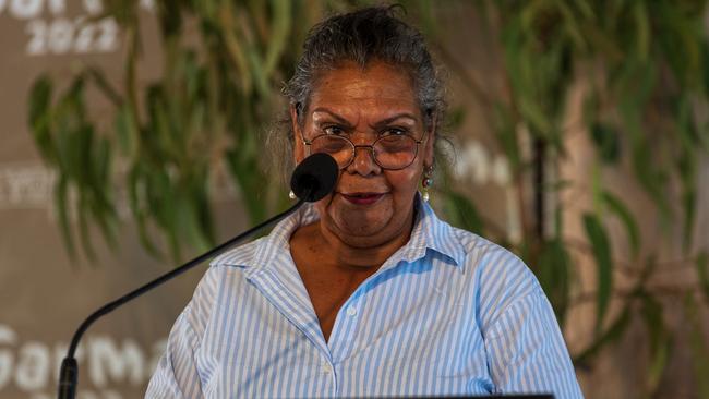 June Oscar AO speaks at a key forum during the Garma Festival. Picture: Tamati Smith/ Getty Images