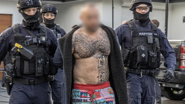 Raptor Squad officers arrested Medhat Mankaryous last year. Picture: NSW Police