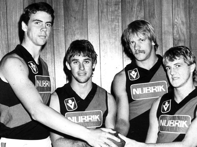 Paul Salmon, Neil Clarke, Paul Vander Haar and Darren Williams in 1984.
