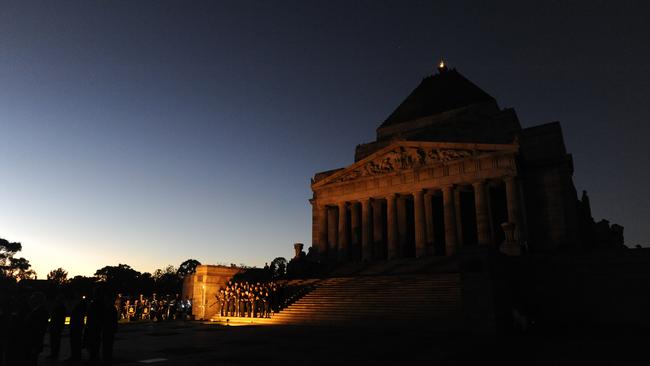 It’s kind of predictable that Anzac Day is being derided as unfashionable.. Picture: Andrew Henshaw