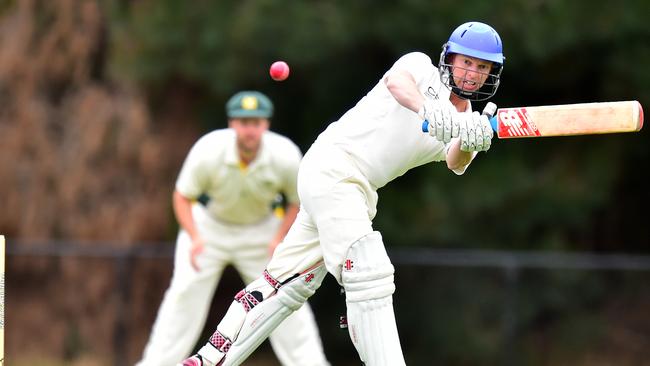 Wade Pelzer made a top-drawer century for Old Peninsula on Saturday. Picture: Derrick den Hollander