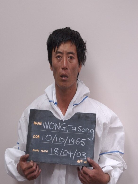 Pong Su drug bust: Mugshot of Ta Sa Wong after his arrest. Wong repeatedly denied to investigators that he was Korean, until finally admitting he could speak the language to a translator. Picture: AFP