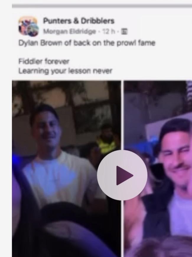 Social media pictures of Dylan Brown.