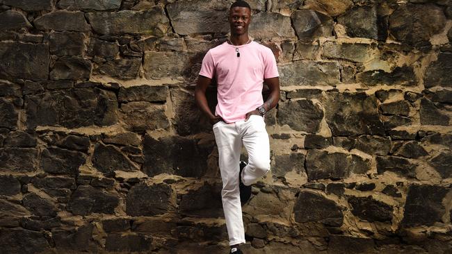 Male model Anei Dut. Picture: David Smith