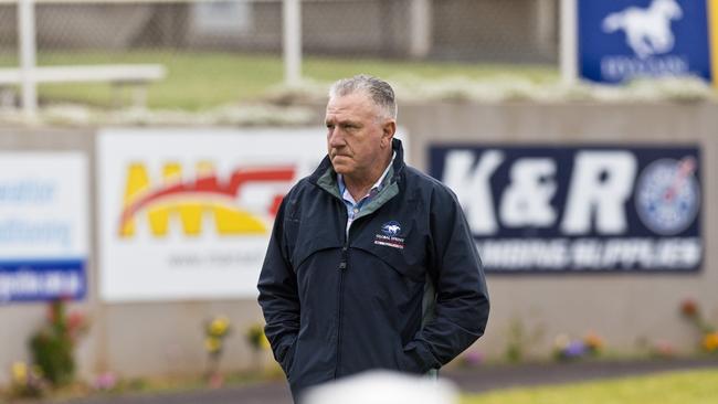 Motomiss trainer Lindsay Hatch after winning race one at Clifford Park, Saturday, July 25, 2020. Picture: Kevin Farmer