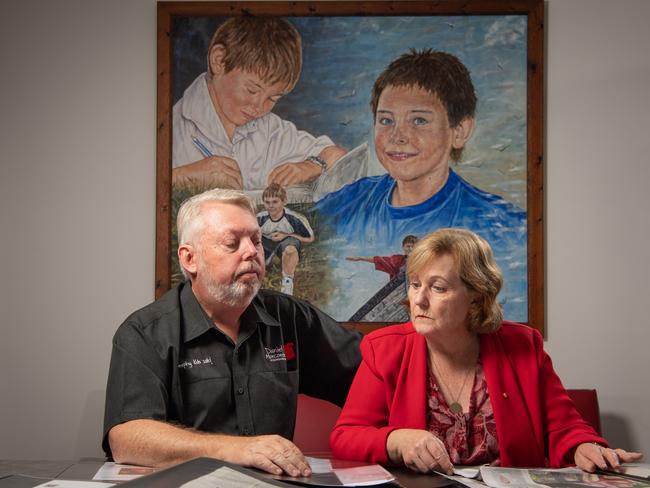 Bruce and Denise Morcombe at Daniel House in Palmwoods, Queensland. Picture: Brad Fleet