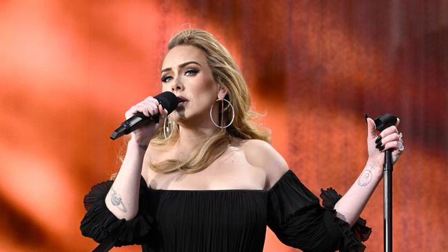 Adele on stage at Hyde Park in Hyde Park, London. Picture: Gareth Cattermole/Getty Images