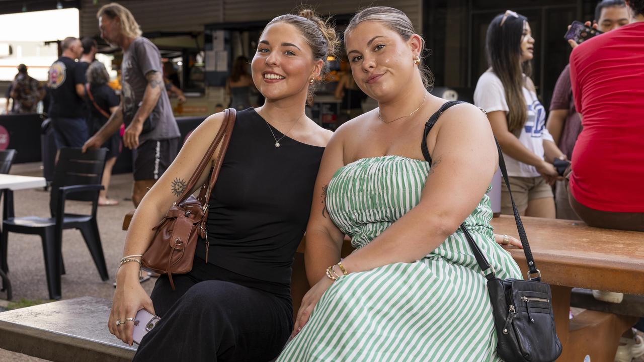 Dakota Hobbs and Indianna Hickling at the NT Fight Series XI at Ventia Stadium. Picture: Pema Tamang Pakhrin