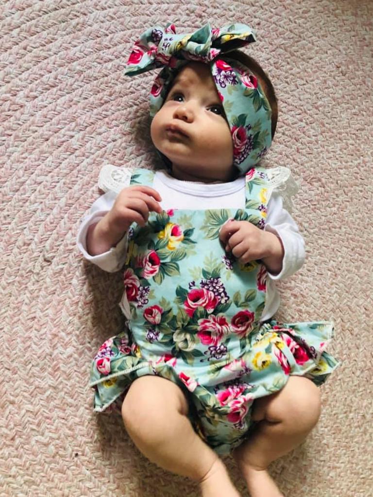 Rosaleigh, 3 months old. She has got the most beautiful personality and has everyone wrapped around her little finger. QLD's Cutest Babies. Picture: Hayley Jenkins