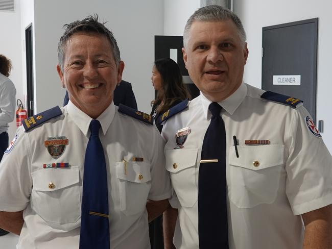 Jacinta Young and Martin Wells at the opening of the new Coffs Harbour NSW Ambulance Station on July 25, 2023. Picture: Chris Knight