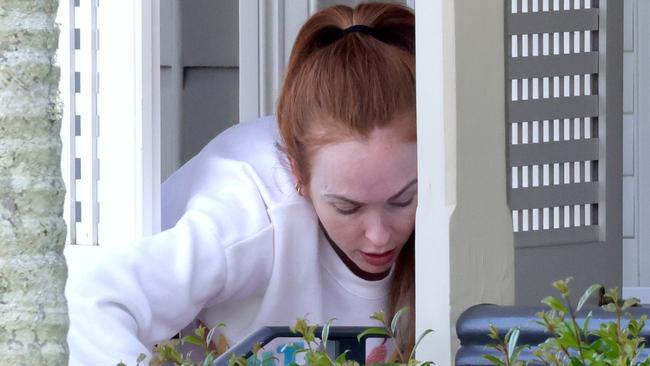 Brooke Bellamy at her Brisbane home on Wednesday