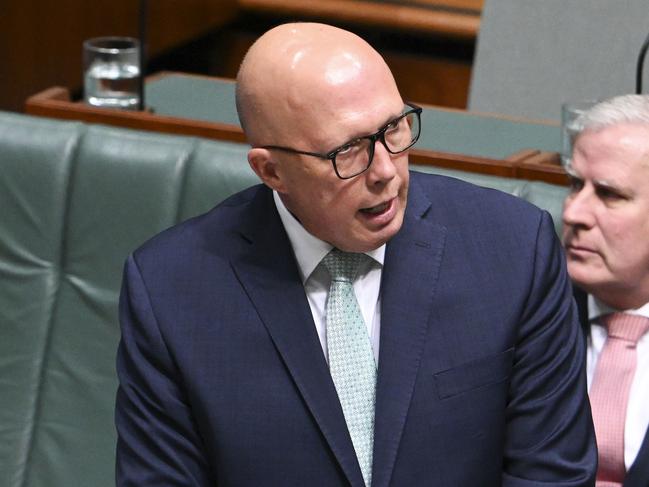 Opposition leader Peter Dutton has confirmed he will not roll back the changes to the stage three tax cuts. Picture: NCA NewsWire / Martin Ollman