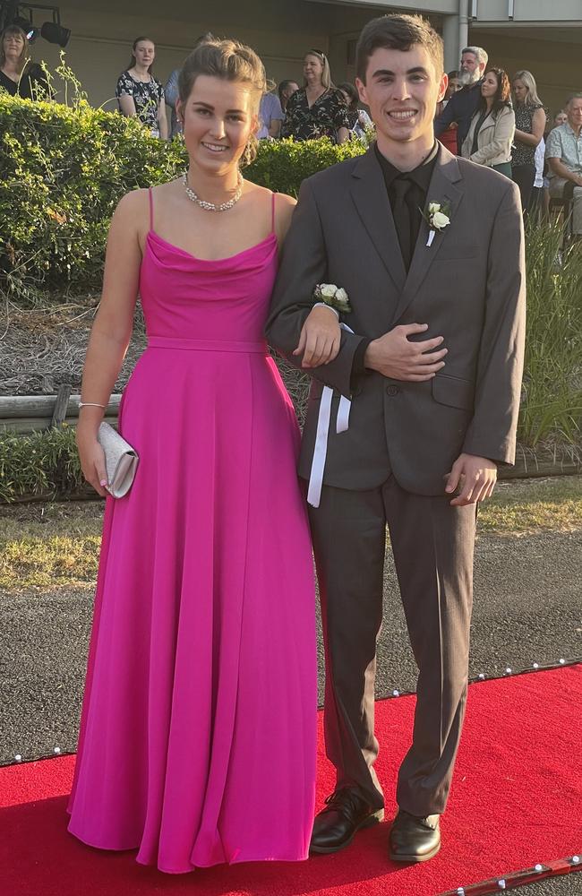 Talia Jones and Calum Hehir at the Victory College formal on Friday June 21, 2024.