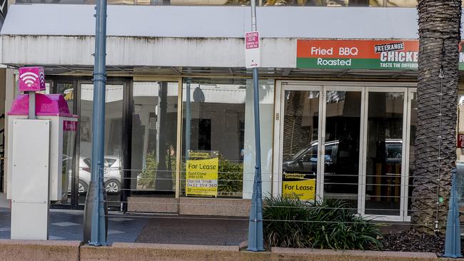 Vacant buildings for lease in Surfers Paradise. Picture: Jerad Williams