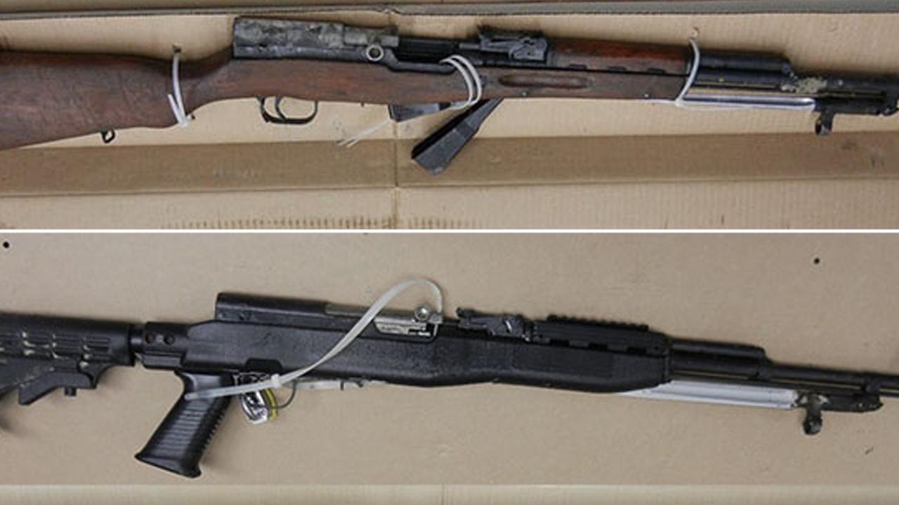 The weapons used by the teens to kill three innocent people and then themselves. Picture: Royal Canadian Mounted Police