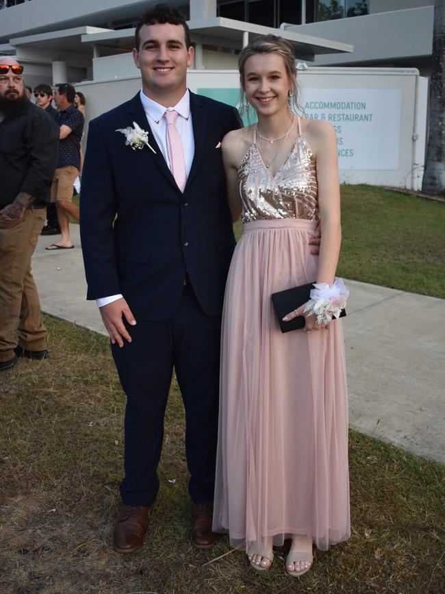 Levi Haidle and Hayley Draper at Mirani State High School formal at Ocean International on September 8, 2023. Photo: Zoe Devenport