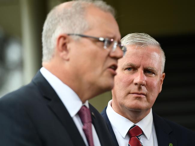 Deputy Prime Minister Michael McCormack knew for almost six weeks about Mr Broad’s meeting with a “sugar baby” in Hong Kong but did not inform the Prime Minister. Picture: AAP 