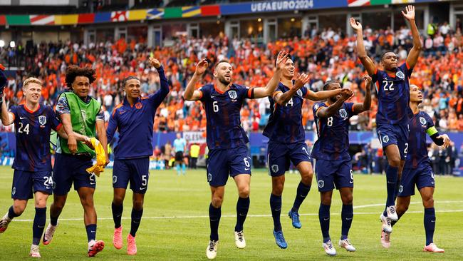 Netherlands got the win. (Photo by Odd ANDERSEN / AFP)