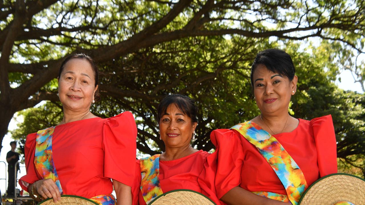 2023 Filipino Festival at Riverway. Yolly Bennett, Liza Estera and Mayeth Pencoh. Picture: Evan Morgan