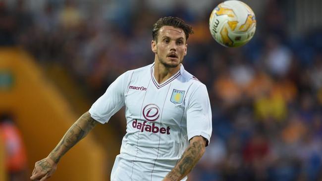 Chris Herd in action for Aston Villa.