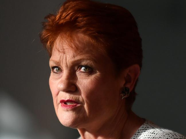 One Nation leader Senator Pauline Hanson arrives at a press conference at Parliament House in Canberra, Tuesday, September 17, 2019. (AAP Image/Mick Tsikas) NO ARCHIVING