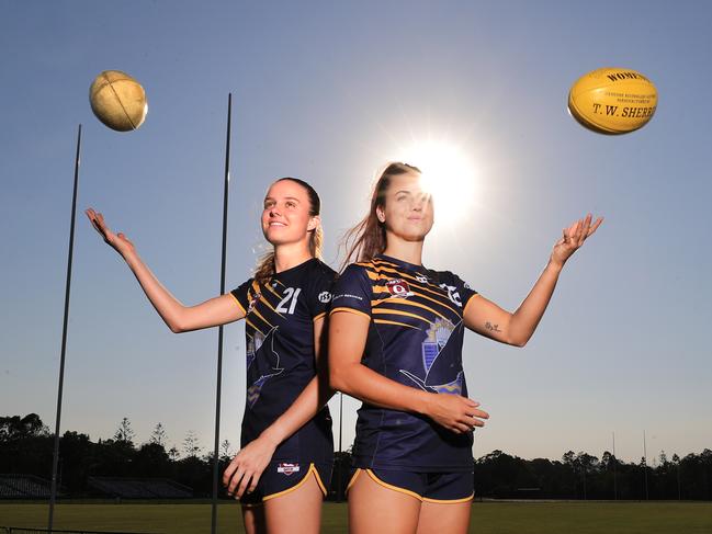 16th November 2020, - Jess Maher and Annie Muir from Bond University, The Gold Coast could become the future home of women's sport. Photo: Scott Powick Newscorp