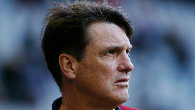 AFL Round 19- Melbourne v Brisbane Lions at Etihad Stadium. Coach Paul Roos.. 3rd August 2014. Picture : Colleen Petch