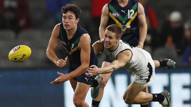 Jack Callinan playing for the AFL Academy this year. Picture: Michael Klein