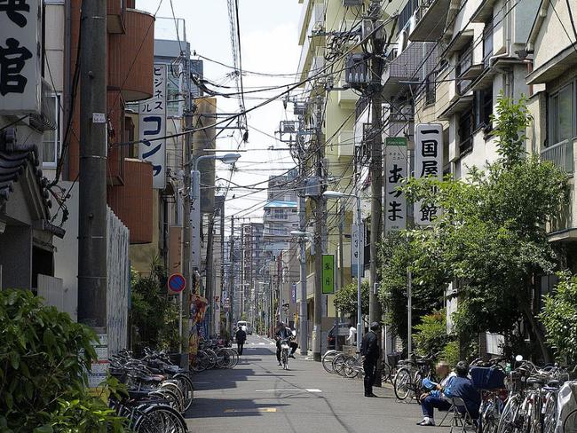 An alley in the slums known as Sanya in Tokyo. Picture: Google Maps