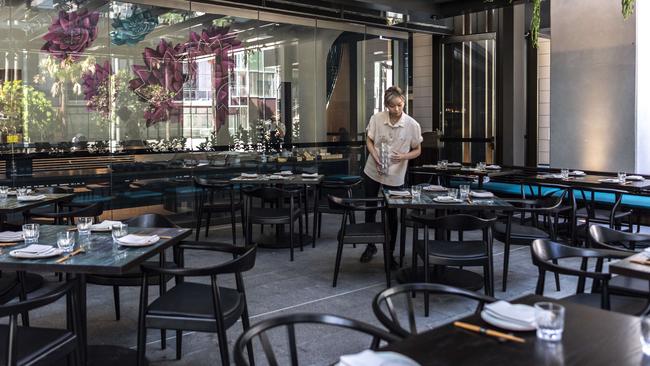 Outdoor dining fees at venues including LilyMu Parramatta Square will be waived until the end of the year. Picture: Monique Harmer