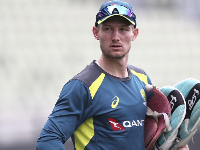 Australia's Cameron Bancroft during the nets session at Edgbaston in Birmingham, England, Tuesday July 30, 2019. Australia will face off against England in their first cricket Ashes Test match starting Aug. 1. (David Davies/PA via AP)