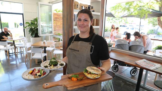 Substance Espresso, Runaway Bay co-owner Leah Smith. Photo by Richard Gosling