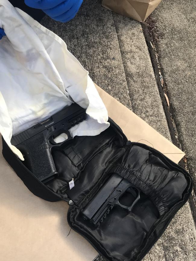 Dozens of firearms were also found during the raids. Picture: NSW Police