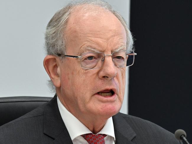 Inaugural commissioner Paul Brereton makes the opening address of the National Anti-Corruption Commission (NACC) in Canberra, Monday, July 3, 2023. (AAP Image/Mick Tsikas) NO ARCHIVING