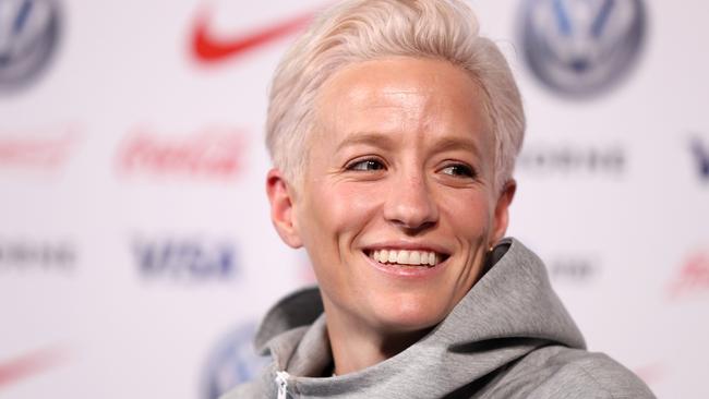 US star Megan Rapinoe has been vocal in her calls for FIFA to lift prizemoney in the women’s game. Picture: AFP