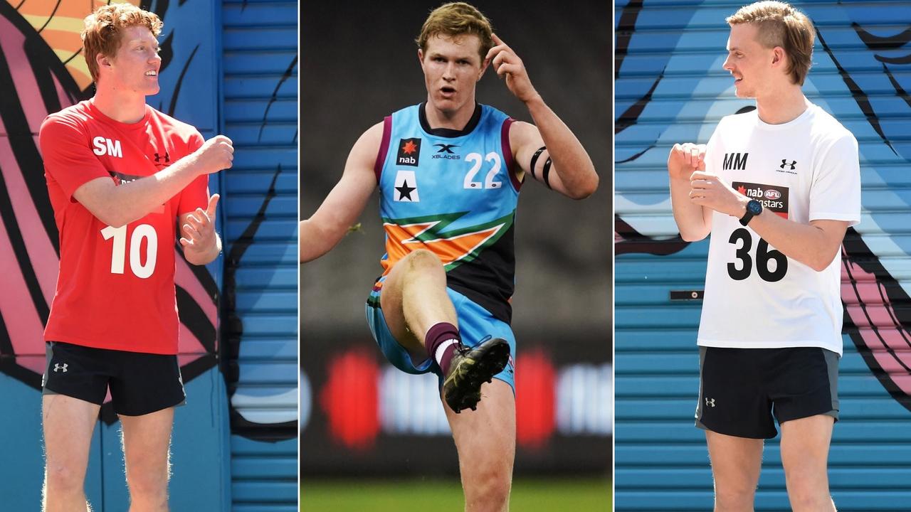 Top 30 AFL draft prospects for Champion Data: Matt Rowell, Tom Green and Noah Anderson.